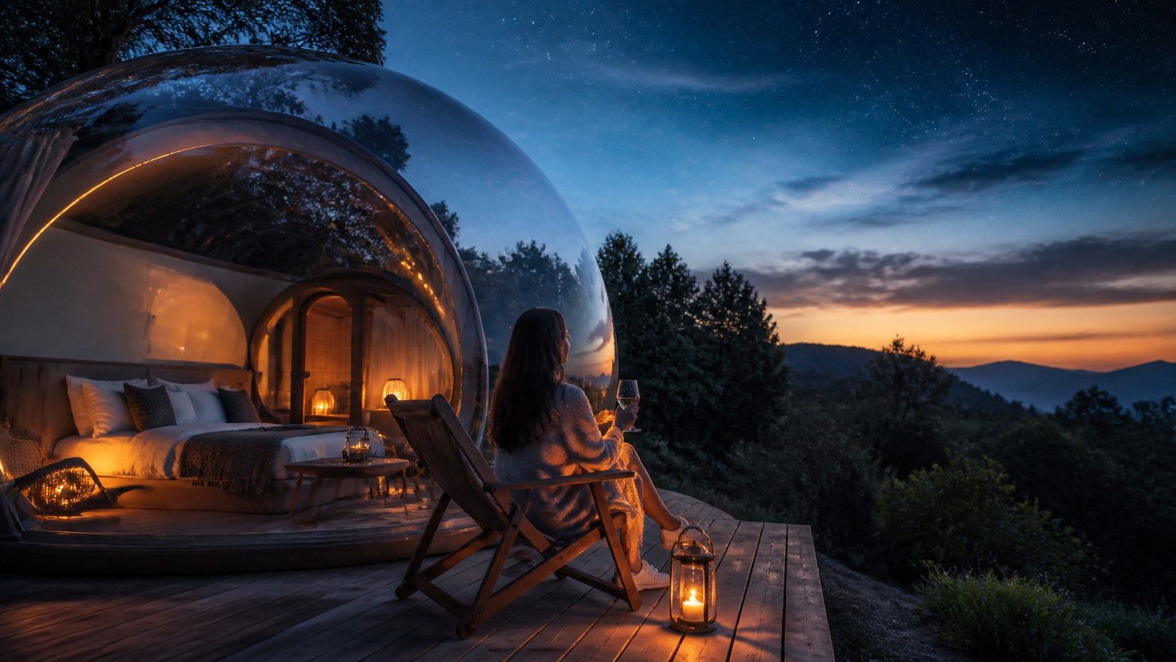 Hotel burbuja cerca de Barcelona: claves para una escapada con cielo oscuro