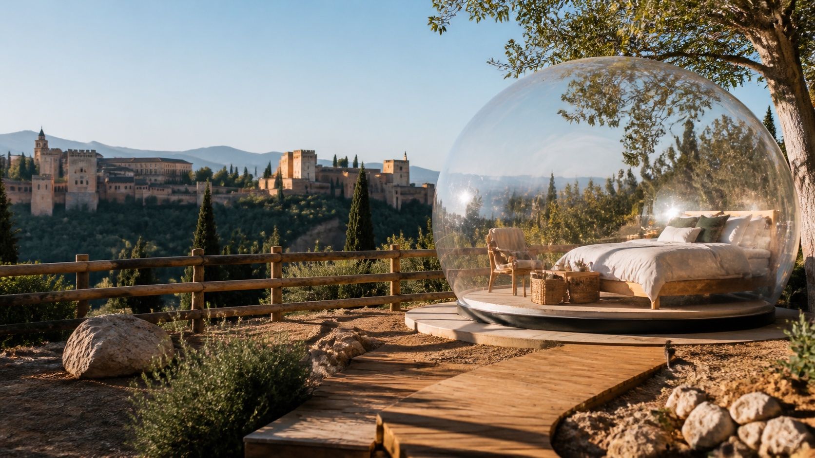 Hotel burbuja en Granada: cómo elegir una noche entre ciudad y sierra